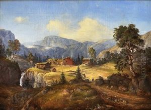 Fjellandskap Med Gard