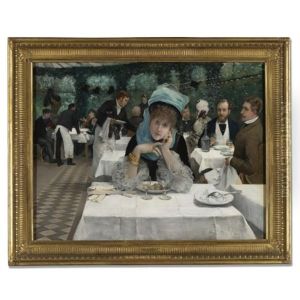Au Restaurant Le Doyen by Ernest-Ange Duez