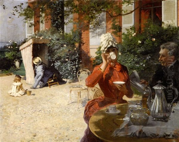 Le Dejeuner Sur La Terrasse, Villerville - view 1