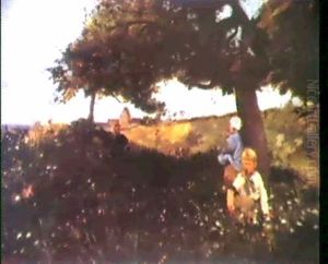 Enfants Jouant Pres Du Village