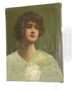 Dame Mit Herbstrosen