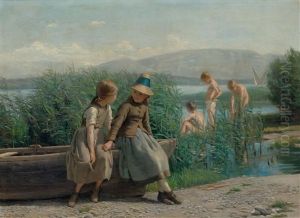 Petits Baigneurs, Lac De Geneve by Frederic Dufaux