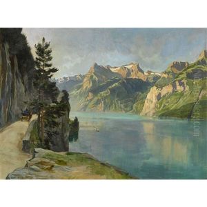 Vierwaldstattersee Mit Axenstrasse Und Urirotstock