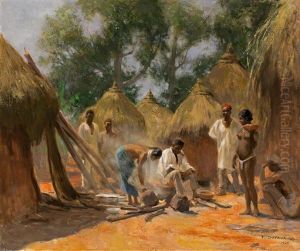 Village Africain by Frederic Dufaux