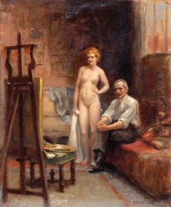 The Painter And The Model by Frederic Dufaux