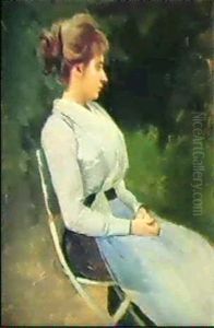 Bildnis Einer Dame Im Profil by Frederic Dufaux