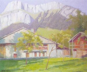 Paisaje Montanoso En Suiza Paisaje Montanoso En Suiza