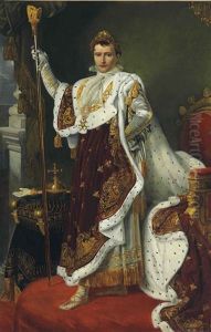 Portrait Of The Emperor Napoleon Bonaparte by Alexandre (Casanova) Dufay