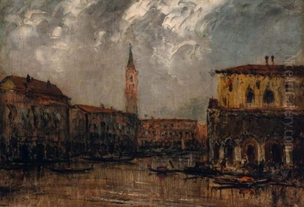 Gondolas On A Canal, Venice - view 1