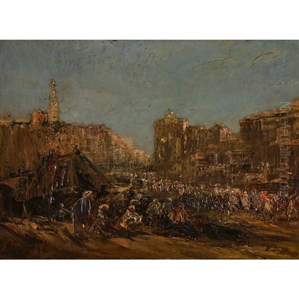 Zeltlager Vor Orientalischer Stadt - view 1