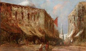Vue De Constantinople by Edouard-Jacques Dufeu