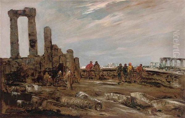 Arabs Amongst The Ruins - view 1
