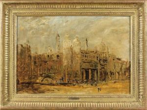 Vue Fantaisiste De Constantinople by Edouard-Jacques Dufeu