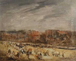 The Port Of Marseille by Edouard-Jacques Dufeu