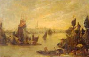 Palace Of The Doges by Edouard-Jacques Dufeu