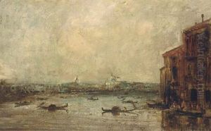 The Grand Canal, Venice by Edouard-Jacques Dufeu
