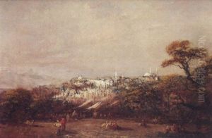 Paysage Anime A La Mosquee, Turquie