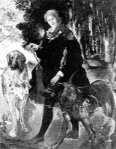 Sarah Bernhardt En Costume De Scene Dans Le Parc Borely A Marseille by Edouard-Jacques Dufeu