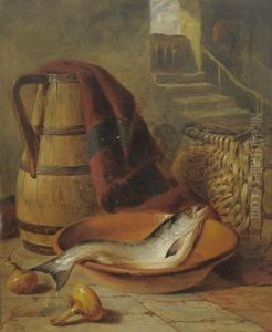 Still Life Of A Salmon In An Earthquake Bowl