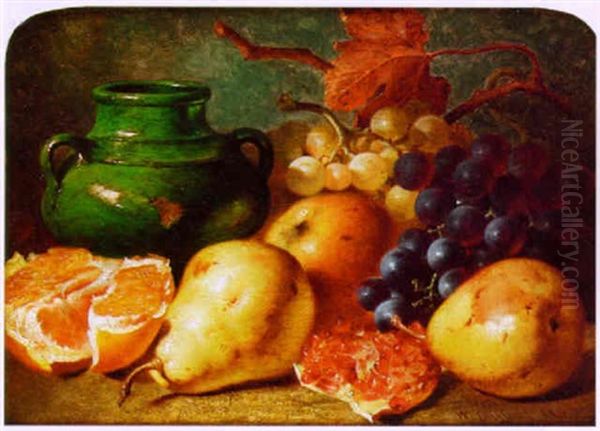 Still Life With Fruit And A Green Jar - view 1