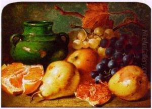 Still Life With Fruit And A Green Jar