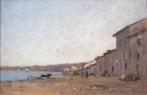 Maisons Pres Du Rivage by Camille Emile Dufour