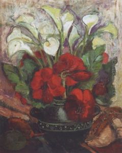 Bouquet De Fleurs by Georges Leon Dufrenoy