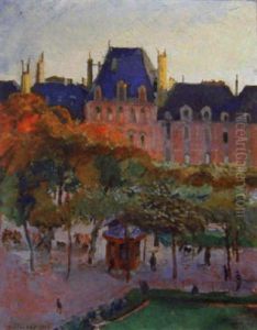 Places Des Vosges by Georges Leon Dufrenoy