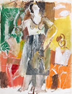 Femme Et Enfant by Charles Georges Dufresne