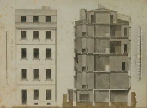 Prospetto E Spaccato Di Palazzina by Laurent Arnaud