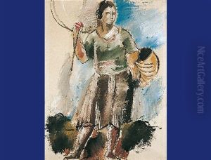 Young Fisherwoman by Charles Georges Dufresne