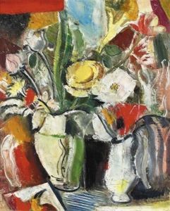 Nature Morte Aux Fleurs by Charles Georges Dufresne