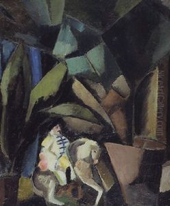 Composition A La Plante Et A La Statuette by Charles Georges Dufresne