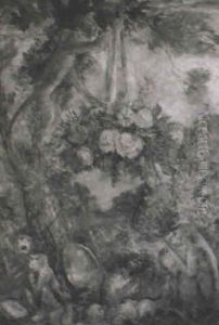 Allegorie Aux Singes by Charles Georges Dufresne