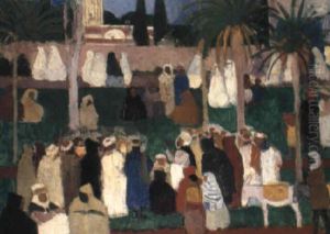 Le Marche Arabe by Charles Georges Dufresne