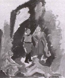 Theaterszene by Charles Georges Dufresne