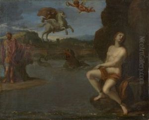 Persee Delivrant Andromede by Charles Alphonse Dufresnoy