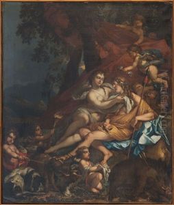 Venus Et Adonis by Charles Alphonse Dufresnoy