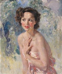 Portrait Of The Actress Jessie Matthews O.b.e. by Thomas Cantrell Dugdale
