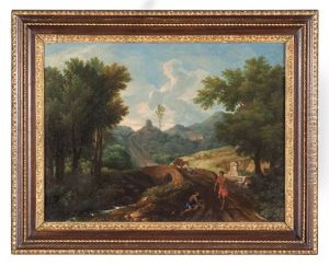 Paesaggio Con Viandanti by Gaspard Dughet