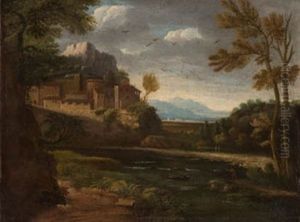 Paisaje Con Lago