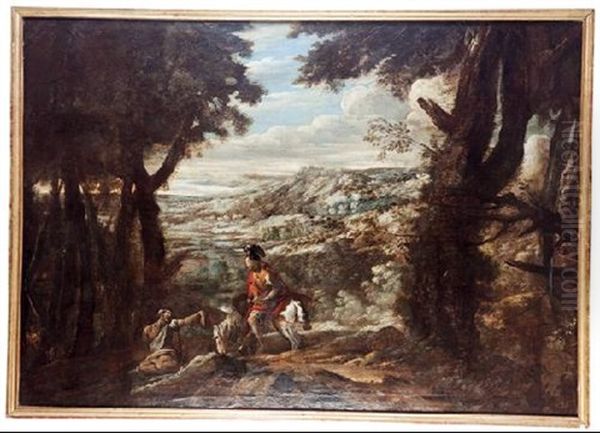 Paisaje Con La Escena De La Caridad De San Martin - view 1
