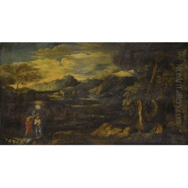 Arcadian Landscape With The Baptism Of Christ - view 1
