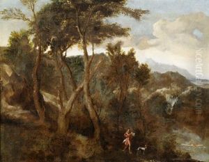 Klassische Ideallandschaft Mit Figurenstaffage by Gaspard Dughet