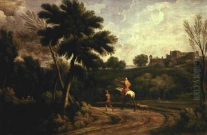 Paesaggio Con Viandanti by Gaspard Dughet