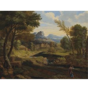 Figures In A Wooded Landscape