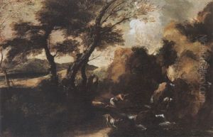 Paysage Au Chasseur by Gaspard Dughet