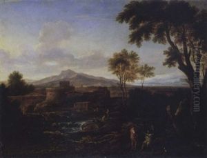 Heroische Landschaft Mit Mythologischer Staffage by Gaspard Dughet