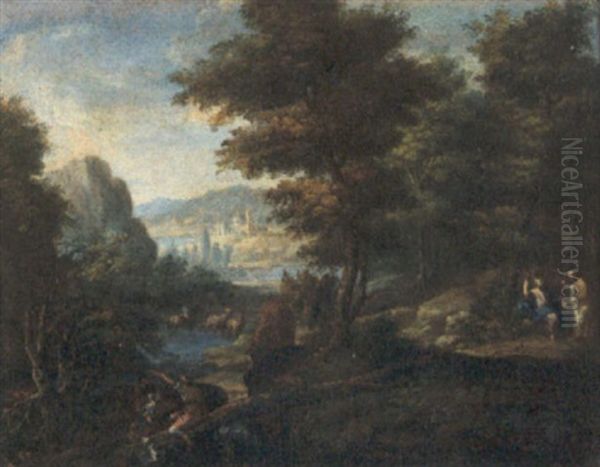 Storia Biblica In Paesaggio Boschivo - view 1