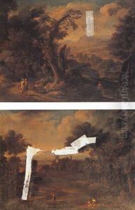 Arcadian Landscape With Figures by Gaspard Dughet